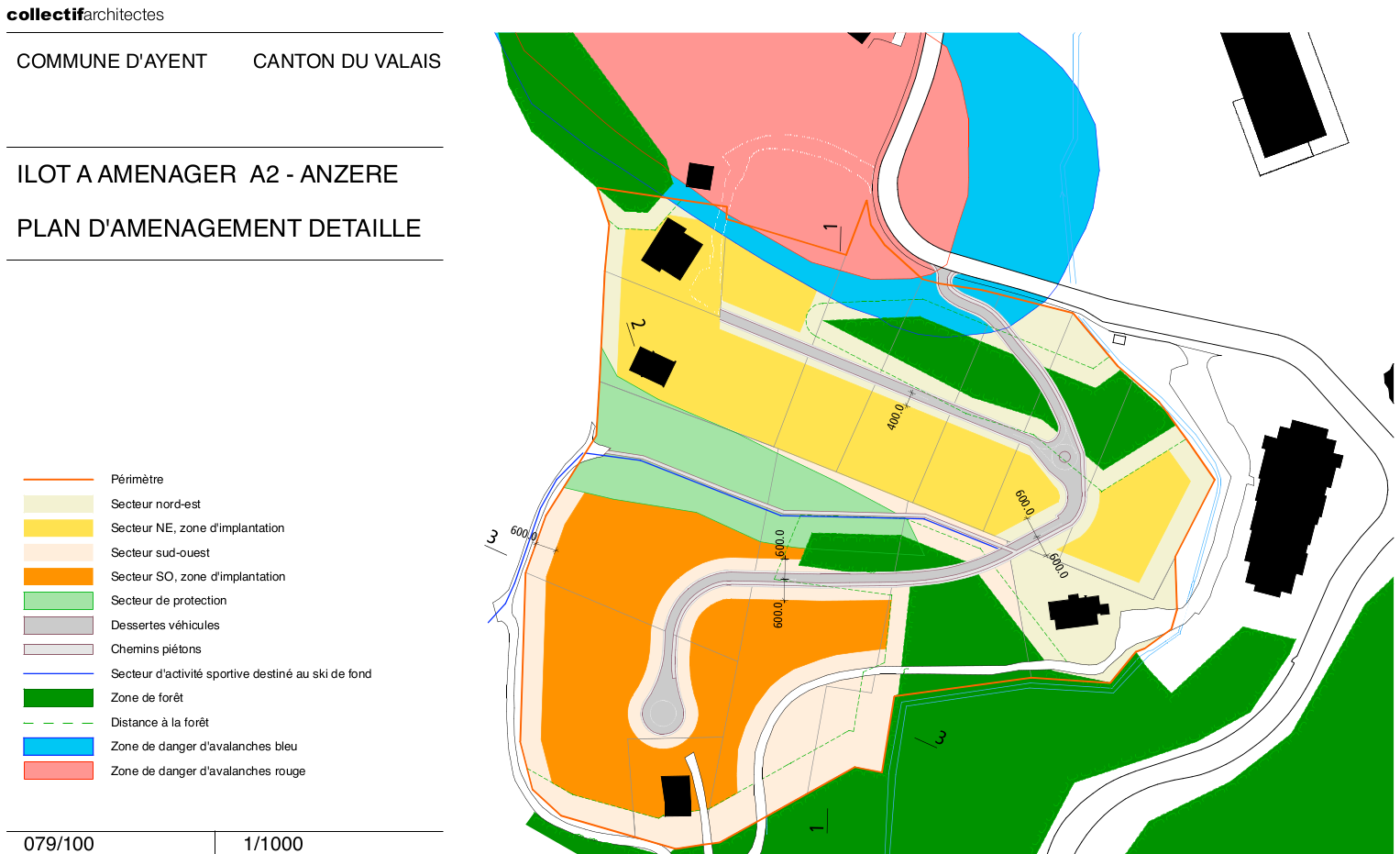 Plan détaillé de la zone du gôt